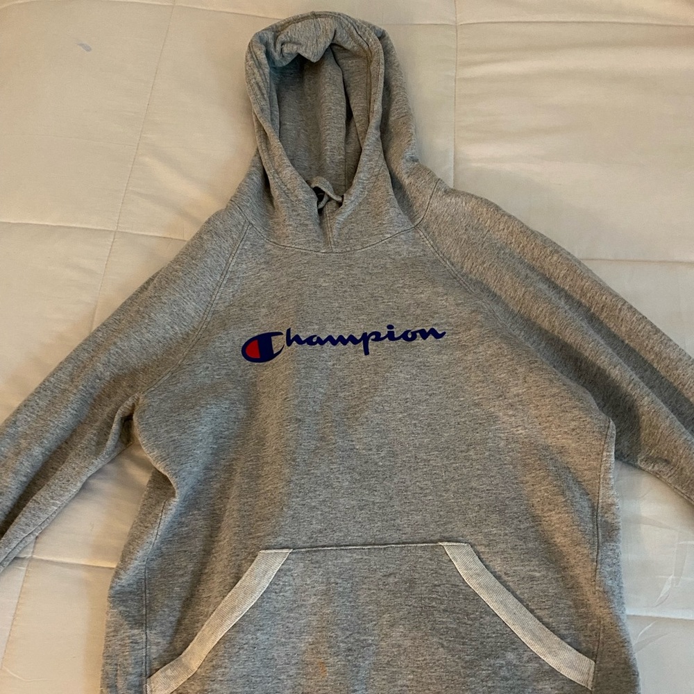 GREY CHAMPION SWEATSHIRT